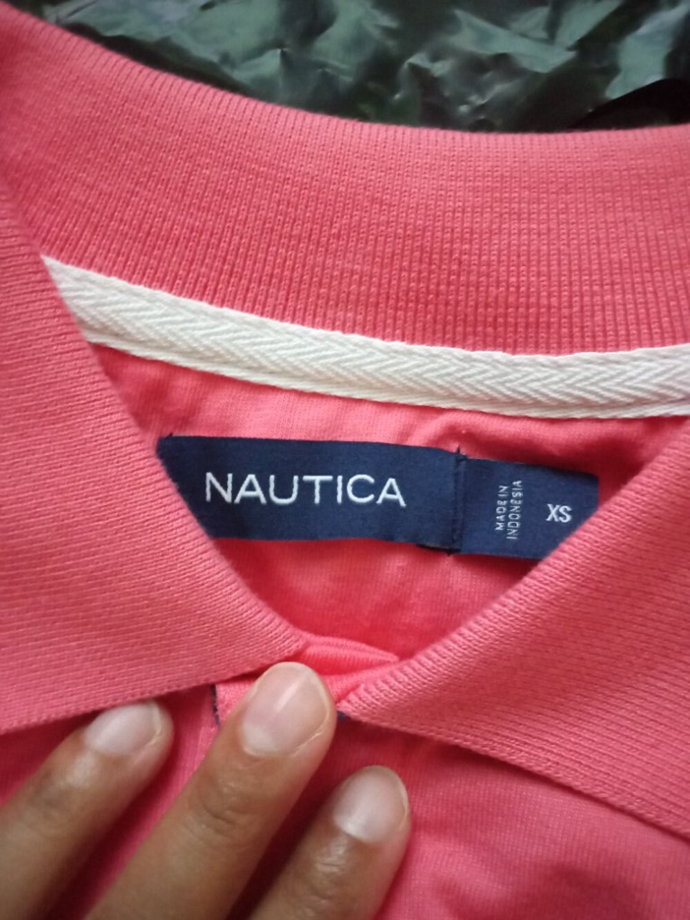 Nautica Striped Pink/Blue Soft Polo Short Sleeve Mens XS - Picture 3 of 5
